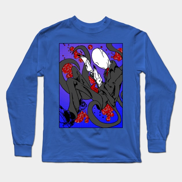 Slender Realm Long Sleeve T-Shirt by DailyDrawing